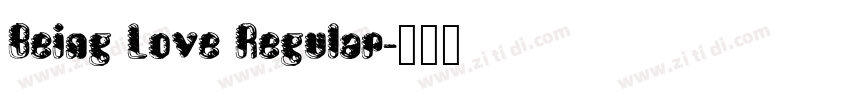 Being Love Regular字体转换